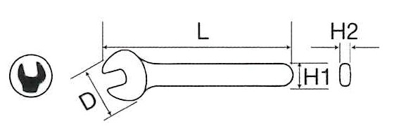 1000V Insulated Open End Wrench