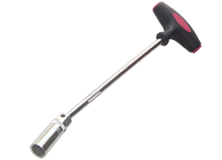 Flexible spark plug socket w/ T handle 