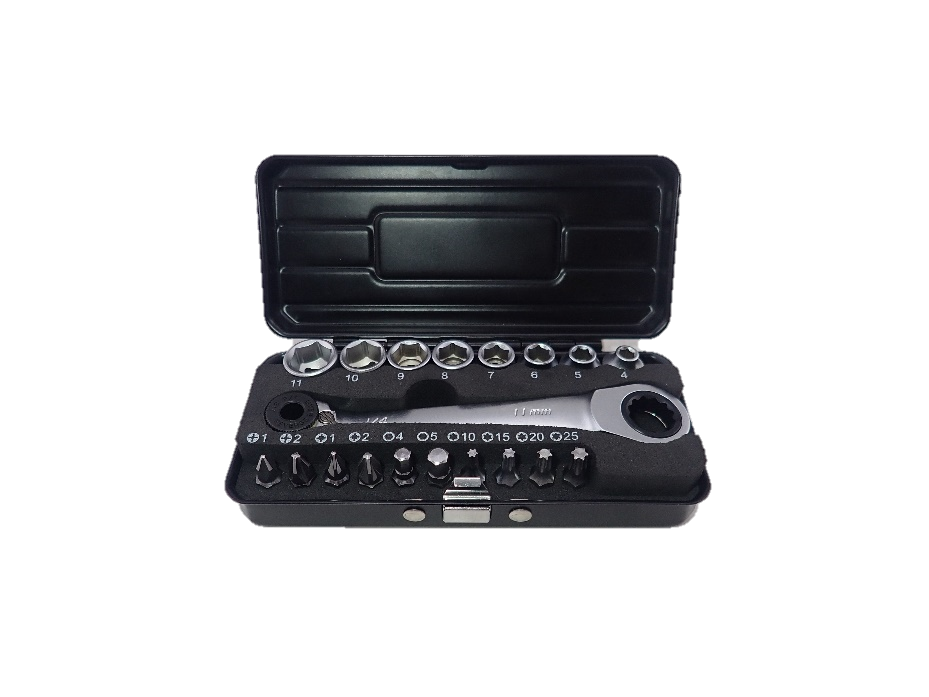 19Pcs Mini Bit and Socket Set