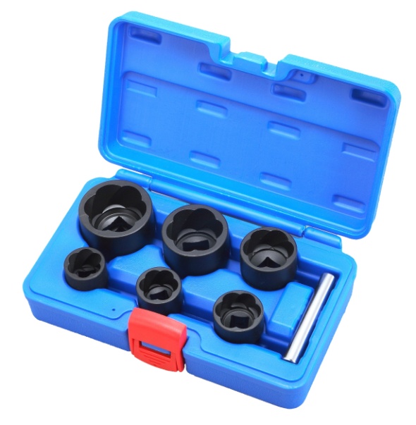 7Pcs 1/2 &3/4 Dr. Twist Socket Set 