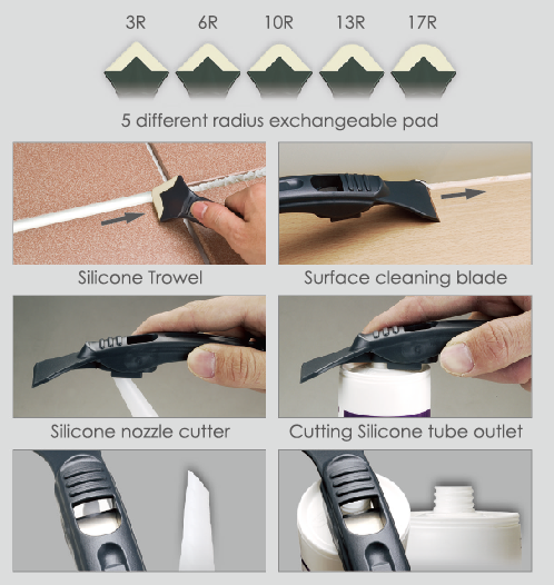 Silicone Trowel & Scraper