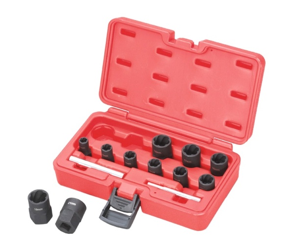 13Pcs 1/2 &3/8 Dr. Hex Twist Socket Set 