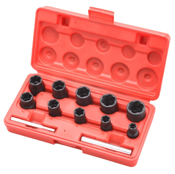 12Pcs 1/2 & 3/8 Dr. Twist Socket Set 